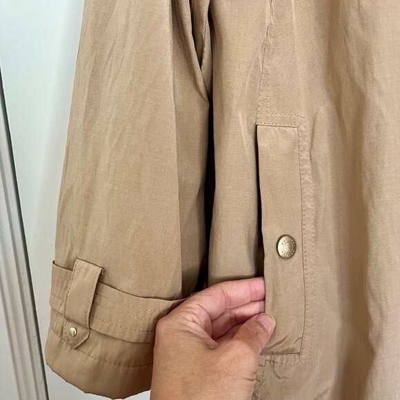 German Brand Basler Classic Tan Trench Coat | Size Large - Picture 7 of 11